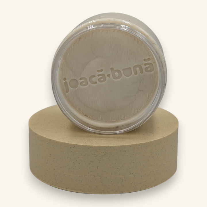 Plastilină handmade alb nisip, cutie 200 g cu logo joacă bună